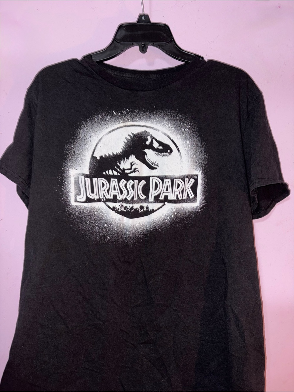 Jurassic Park Black Graphic Tee - Short Sleeve
